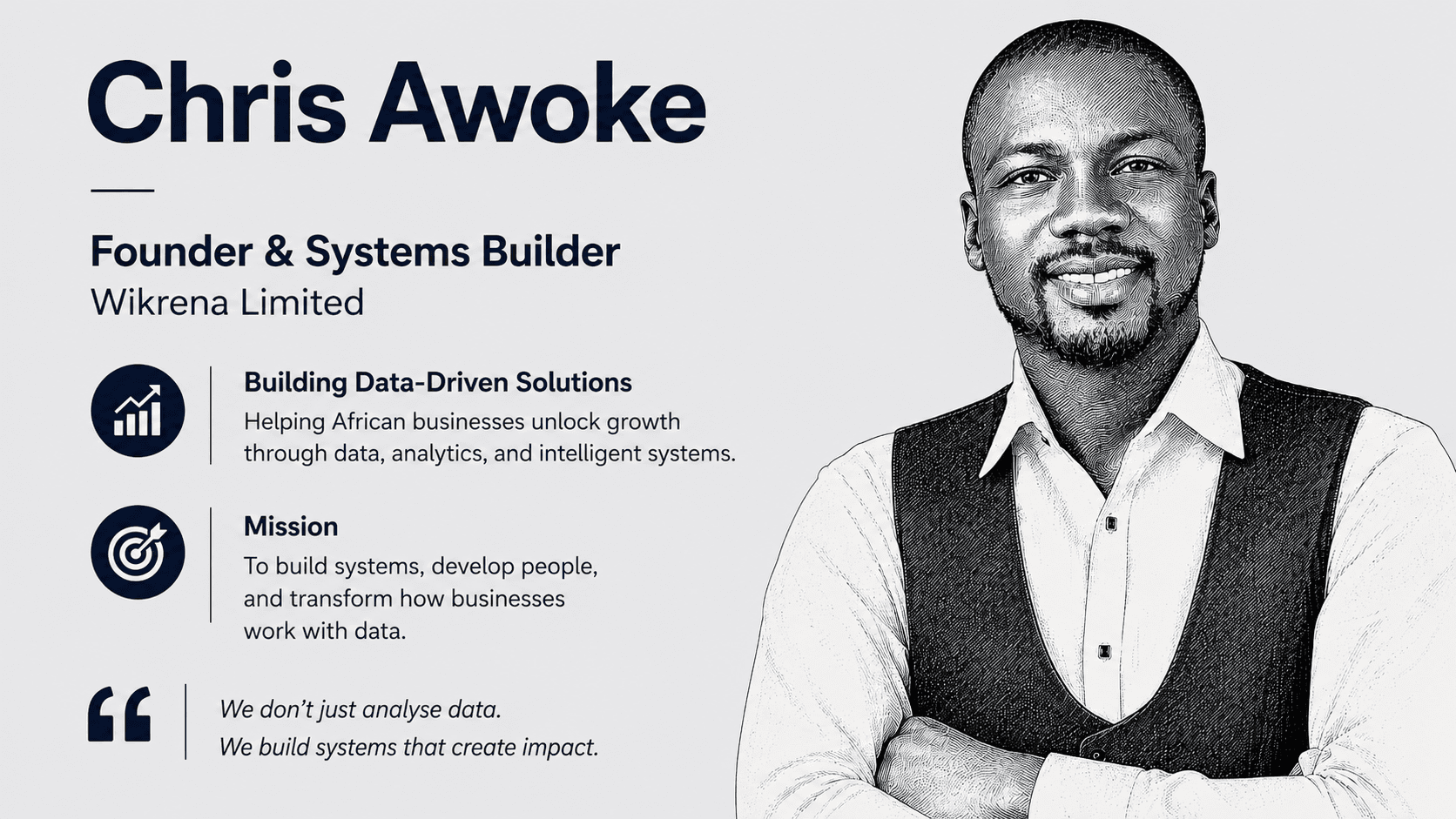 Founder reflecting on a large business vision and the steps needed to build it